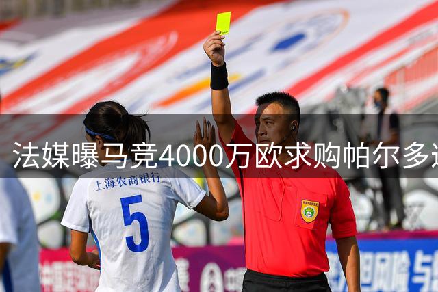 法媒曝马竞4000万欧求购帕尔多遭里尔拒绝